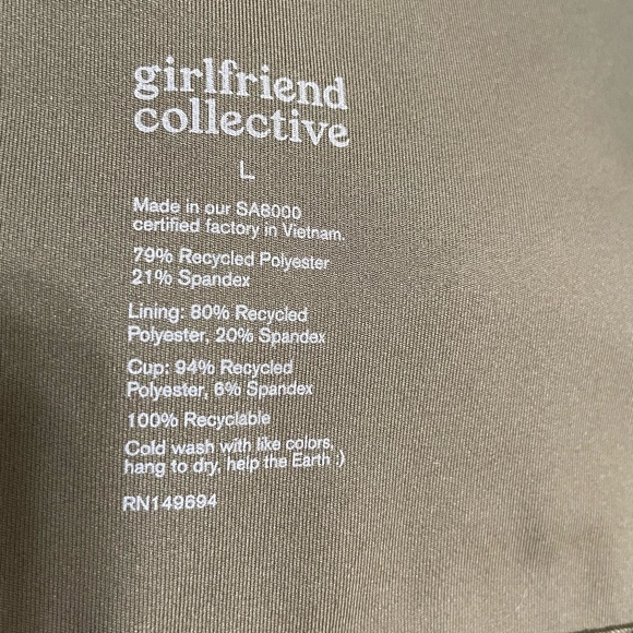 Spruce Lou V-Back Bra - Girlfriend Collective - Picture 10 of 11